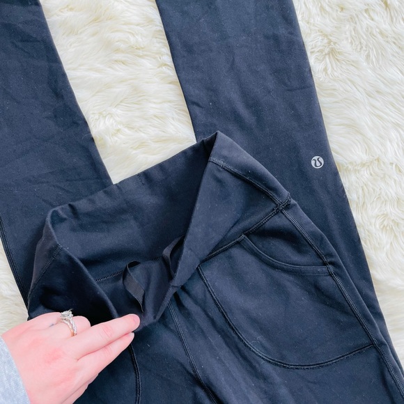 Lululemon Black High Waisted Leggings Women's 4 - Picture 2 of 4